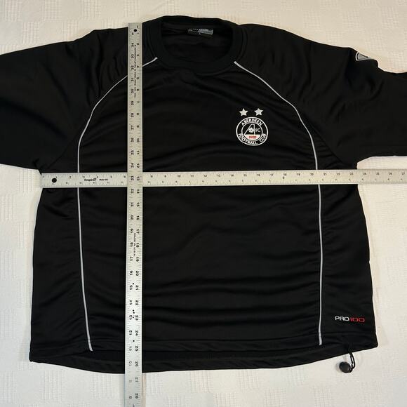 Aberdeen FC Mens Large Pro 100 Pullover Black Pro Club Collection - Picture 9 of 9